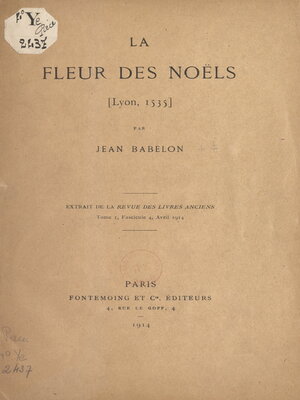 cover image of La fleur des Noëls